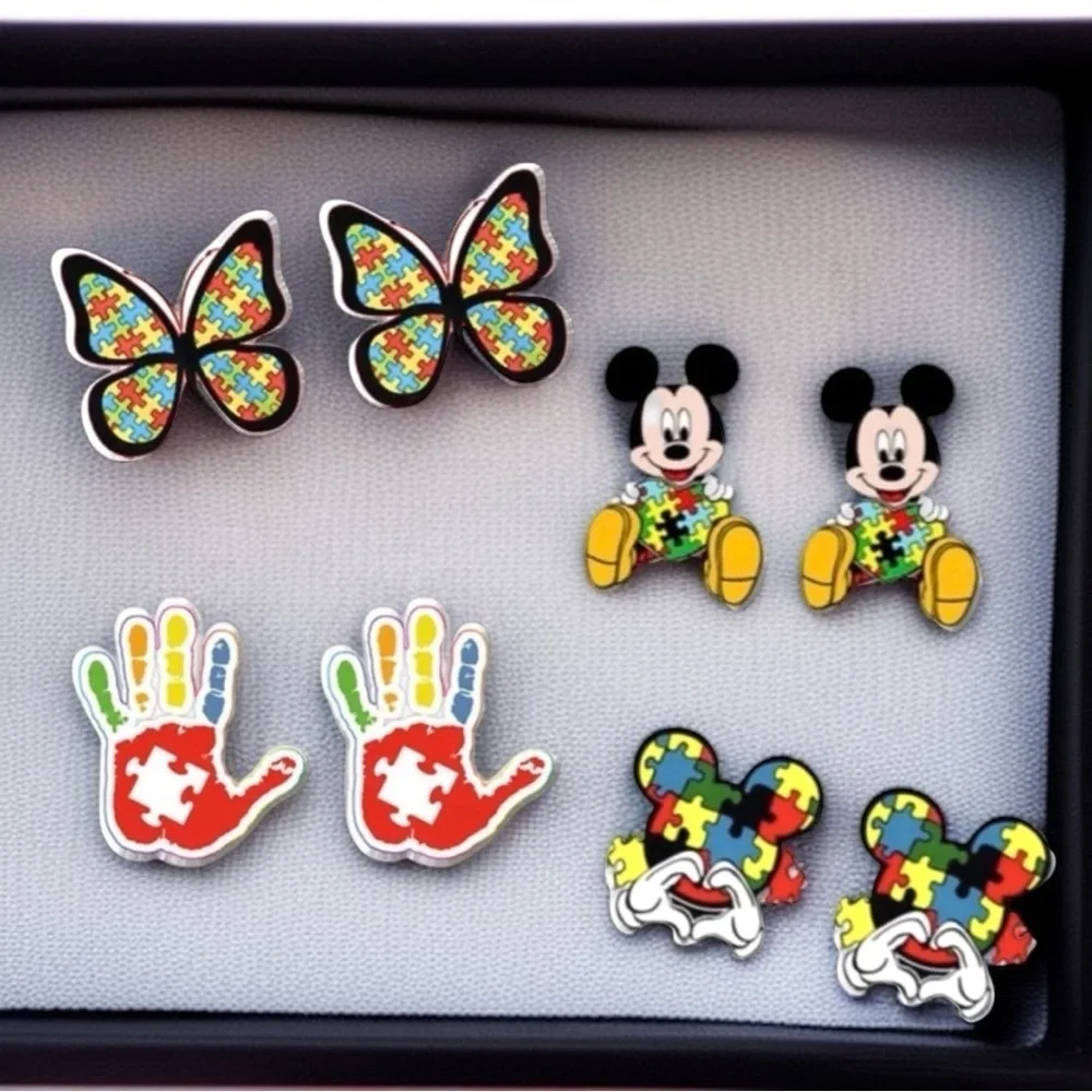 Stand Out for a Cause: Charming Autism Awareness Studs! 🧩✨NWT Stud Earrings